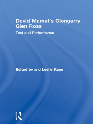 cover image of David Mamet's Glengarry Glen Ross